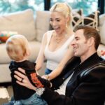 Heather Rae El Moussa Instagram - Happy birthday Tristan Jay!!! Our sweet little bear 🧸 is officially 1 year old today 🥹 The best addition to our family of five and a light that brightens all of our days with his endless smiles, loudest belly giggles, and perfect blue eyes 🤍 I can’t believe we have 1 teenager, 1 pre-teen, and a toddler in our home… soaking in every single moment, big and little, because where does the time go?!
