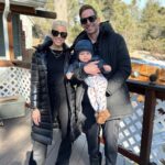 Heather Rae El Moussa Instagram - Wrap up of our little mountain getaway 🤍 Tristan’s first time seeing snow!! Another first checked off the list 🥹❄️ Lake Arrowhead Village