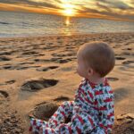 Heather Rae El Moussa Instagram - Day after Christmas vibes 🤍 We celebrated his 1st Christmas and in a little over a month, we’ll be celebrating his 1st birthday 🥹 Soaking in every moment 🫶🏻 Newport Beach, California
