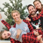Heather Rae El Moussa Instagram - It’s officially the week before Christmas !! 🤍 Can’t believe this is our 5th year of doing our matchy jammie tradition and the first year Tristan’s in the photo 🥹 Swipe through for some memories and some holiday spirit 🥰