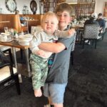 Heather Rae El Moussa Instagram - The boys in their element 🥹 These are the natural, candid moments that are special to us... Lots of time spent at the beach, on walks, lounging on our couch, playing at the park, sibling quality time… It’s been a BUSY few weeks but these are the moments that matter the most. 🤍