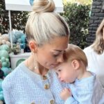 Heather Rae El Moussa Instagram - Pure joy. 🤍 Sharing a few little updates that make me smile: T’s a picky eater but loves hummus, fruit, peanut butter and almond butter He knows where his nose, hands, feet & tongue are. He gives kisses and hugs And is the happiest most loving angel all of the time 🥹 Newport Beach, California