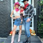 Heather Rae El Moussa Instagram – This isn’t our first rodeo… but it IS Tristan’s 🤠👻❤️ Can’t believe it’s Tristan’s first ever Halloween and also he’s 9 months old today 🥹 Just missing Tay & Bray tonight but we’re ready to wrangle all the candy and show everyone that there’s a new sherrif in town 😜 Hope you all have a happy Halloween!! Anyone else dressing up tonight & if you are, what’re you going as?!