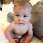 Heather Rae El Moussa Instagram - Our little, sweet bear, every day he wakes up he is growing and changing ❤️ His joy and happiness and excitement for life brings us so much happiness. Sharing for daily dose of cuteness 🧸🥰🤍👼🏻