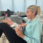 Heather Rae El Moussa Instagram - The good life 🤍 he is literally my heaven lol I’m just so happy in this chapter of my life 🫶🏻 Looking forward to a long weekend which definitelyy look so different with kids and babies but I like them better this way 🤷🏼‍♀️ What’s everyone else doing for the long weekend?? I wanna hear your plans (or if your plan is to do nothing I want to hear that too 😜) Newport Beach, California