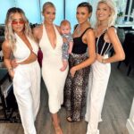 Heather Rae El Moussa Instagram - Turned my besties into aunties 👼🏻🤍💅🏼✨ My girls flew in for a very special shoot day (can’t say for what yet 🤫)!! Bestie girl time is good for the soul 🫶🏻 Newport Beach, California