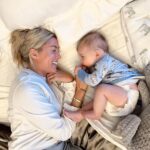 Heather Rae El Moussa Instagram - My Tristan bear you are 6 months old today. So curious , happy, cuddly and chill. Your zen soul is beautiful and the world is a better place because of your kind heart. My life so full with you in it sweet boy. Mama loves you beautiful boy. Best friends forever 🤍