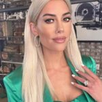 Heather Rae El Moussa Instagram - Tuesdays are for Selling Sunset 💅🏼🤍Swipe for moments where you thought I was fully glammed when really I had sweats or slippers on 😛 One thing about me is that I’ll wait until the veryyy last second to put my heels on no matter what 😆 What do you prefer?? comfy or glam??!