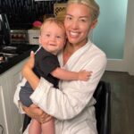 Heather Rae El Moussa Instagram - Happy #Nationalsonsday my sweet Tristan bear 🤍 I am so honored to be your mom - You have made me a better person. There’s nothing I love more than being a mama & bonus mama 💙 These boys have made me more fulfilled than I could have ever imagined. Celebrating from NYC so kisses through the phone!! 😚 Peek the boogie 😂
