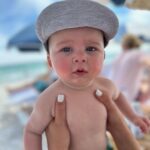 Heather Rae El Moussa Instagram - Our little, sweet bear, every day he wakes up he is growing and changing ❤️ His joy and happiness and excitement for life brings us so much happiness. Sharing for daily dose of cuteness 🧸🥰🤍👼🏻