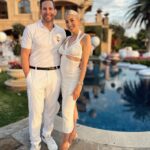 Heather Rae El Moussa Instagram - Lovers & best friends ❤️ Happy anniversary @leylamilani and @mannykhoshbin - Your love is so special and goes to show that you can be best friends, business partners, parents, lovers, and soulmates… Never settle until you find that person for you 🙏🏻