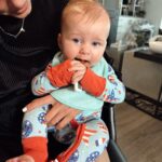 Heather Rae El Moussa Instagram - Our big man had real food today!!! Seriously cherishing these memories & moments forever 🥹 it was so cute seeing T eat food. After reading up on it we decided to lead with something less sweet first since babies tend to like sweets (obviously lol) so he tried organic mashed avocado first and he absolutely LOVED it. He kept grabbing the spoon and wanting more. After that we tried organic puréed butternut squash with veryy small amount of cinnamon, and he also loved it and kept wanting more. Big day for Tristan Jay 🥰 & if you’re a parent we’d love to hear how you started incorporating food in since we’ll slowly be adding more and more in ❤️