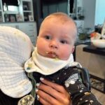 Heather Rae El Moussa Instagram - Our big man had real food today!!! Seriously cherishing these memories & moments forever 🥹 it was so cute seeing T eat food. After reading up on it we decided to lead with something less sweet first since babies tend to like sweets (obviously lol) so he tried organic mashed avocado first and he absolutely LOVED it. He kept grabbing the spoon and wanting more. After that we tried organic puréed butternut squash with veryy small amount of cinnamon, and he also loved it and kept wanting more. Big day for Tristan Jay 🥰 & if you’re a parent we’d love to hear how you started incorporating food in since we’ll slowly be adding more and more in ❤️