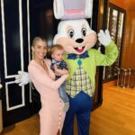 Heather Rae El Moussa Instagram - Happy Easter from the El Moussas 🤍🐰🐣it was pure CHAOS getting out the door to brunch with the family but we made it!! Then heading to to our desert house for a few days for a little chill time. Sending love to all of you!