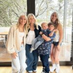 Heather Rae El Moussa Instagram - Happy Easter from the El Moussas 🤍🐰🐣it was pure CHAOS getting out the door to brunch with the family but we made it!! Then heading to to our desert house for a few days for a little chill time. Sending love to all of you!