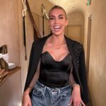 Heather Rae El Moussa Instagram - POV: you had a GNO on a week day 😚🤍✌️🥂😴 #momsontheloose