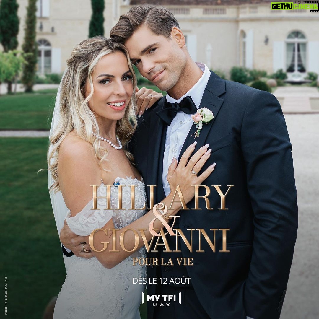 Hillary Vanderosieren Instagram - Nous sommes très heureux de vous dévoiler l’intégralité de notre mariage 💒 Pour le meilleur et pour le pire … c’est bien le cas de le dire 🙈 LET’S GOO Hillary & Giovanni pour la vie 💍 Des le 12 août sur MYTF1 MAX #Wedding #Love #Amour #Tf1 #Mytf1max