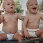 Hillary Vanderosieren Instagram - Mes fils 💙💙 Swipe pour voir s’il y a une ressemblance 😍 Même photo, même âge, même endroit 😍 Dubai, United Arab Emiratesدبي