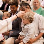 Hillary Vanderosieren Instagram - 16.07.2023 - Baptême ✝️🤍 Nous sommes super heureux d’avoir baptiser nos enfants. Moments de bonheur & d’émotion 🙏🏼 Armentières, France