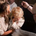 Hillary Vanderosieren Instagram - 16.07.2023 - Baptême ✝️🤍 Nous sommes super heureux d’avoir baptiser nos enfants. Moments de bonheur & d’émotion 🙏🏼 Armentières, France