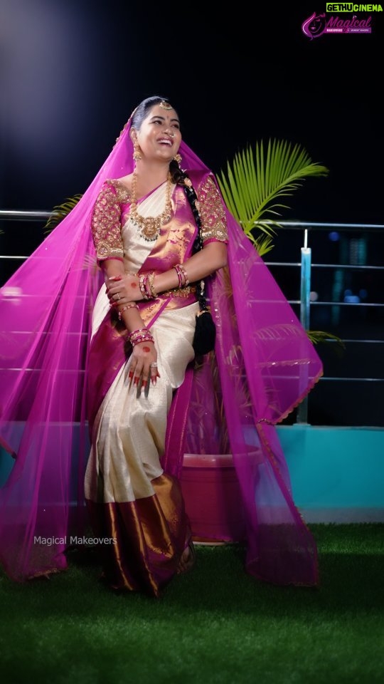 Himaja Instagram - Capturing the essence of tradition & modern elegance, this transformation is a testament to the artistry of beauty, adorned in vibrant hues. MUA: @magicalmakeoversbymm - Call: +91 9490123430 Costume: @moonlightmannequins - Call: +91 8096123430 In frame: @itshimaja Photography: @momentmakersphotography - Call: +91 9030123430 #wedding #weddingphotography #weddingday #bride