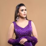 Hrishitaa Bhatt Instagram - In a purple state of mind 💜 . . . Styled by - @stylebyriyajn Assisted by- @moreprachi__ Outfit- @harshitasinghviofficial Earrings - @haus.of.sparklx MUA- @manish_kerekar Hair by - @bollywoodhairartist Clicked by - @anirudh_ramteke @abhi_nair1997 Managed by - @moushumibanerji . . . #hrishitaabhatt #bollywoodactress #mumbaiinfluencer #mumbaiinstagrammers #mumbaidaily #mumbaigram #mumbaifashion  #bollywoodfashion #bollywoodstyle #indianactress #outfitinspiration #lookoftheday #outfitoftheday #ootd