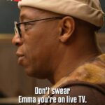 Ian Wright Instagram - “Don’t swear, you’re on live TV” 📺 @emmahayes1 was there for @wrightyofficial on the Stick to Football Quiz! 📞 Watch via the link in bio 🔗