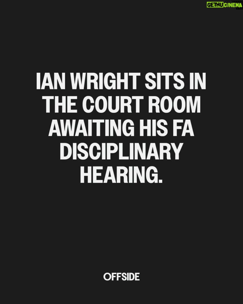 Ian Wright Instagram - Ian Wright awaits his FA Disciplinary Hearing, OTD 1995. Photo by Stuart Atkins
