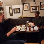 Ian Wright Instagram - steak & ale pie, prawn sandwich, syrup sponge & custard and a Manchester tart 😋🤤😎 thank you Manchester, United Kingdom