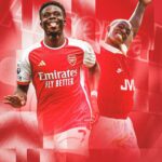 Ian Wright Instagram - Bukayo Saka 🤝 Ian Wright Bukayo Saka is the first English player to score in five consecutive Premier League games for Arsenal since @wrightyofficial in 1994. #BukayoSaka #IanWright #Arsenal #Gunners #PremierLeague #BBCFootball #football