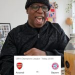 Ian Wright Instagram - A little bit nervous @iamtomskinner 😂 #Arsenal #Bayern #ChampionsLeague