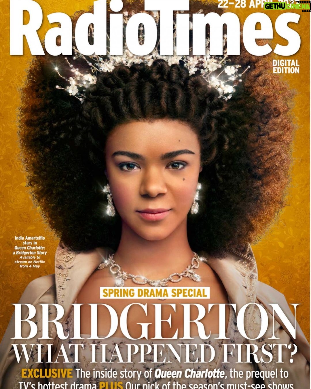 India Ria Amarteifio Instagram - This is not the meal deal I was after, but I will happily take it. @radiotimes , goodness me. #queencharlotte
