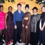India Ria Amarteifio Instagram - Always a pleasure with them!! Styling, the wonderful @hollyevawhite @joyadenuga on make up And @nicola_harrowell on hair ❤️ (@eemilyhester, how did you sneak in?…)