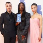 India Ria Amarteifio Instagram - Absolute honour to present @vivianforever_ (🤌🏽) with the Breakthrough Performer award this year at @bifa_film. A treat, as ever, to do so alongside @coreymylchreest and to spend my evening with @juliapaigegreen <33 @alesha_l_williams on hair ;) A special thank you to @naokoscintu for my glam, using @armanibeauty ✨ London, United Kingdom