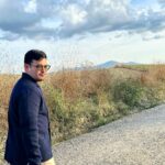 Isabel Oli Instagram - This tranquil scenery has captured my heart… aaaand him as well 🤍🤣 #TravelWithThePratties #Tuscany Chapel of Our lady of Vitaleta