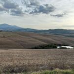 Isabel Oli Instagram – This tranquil scenery has captured my heart… aaaand him as well 🤍🤣 

#TravelWithThePratties #Tuscany Chapel of Our lady of Vitaleta