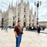 Isabel Oli Instagram - Can't believe we are in front of the second-largest cathedral in Italy and the fifth-largest in the world! What a masterpiece 🤩 #TravelWithThePratties #Milan #Duomo Milan, Italy
