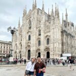 Isabel Oli Instagram - Can't believe we are in front of the second-largest cathedral in Italy and the fifth-largest in the world! What a masterpiece 🤩 #TravelWithThePratties #Milan #Duomo Milan, Italy