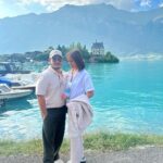 Isabel Oli Instagram - My ❤️ is full. 📍#Iseltwald #TravelWithThePratties #CLOY #CrashLandingOnYou Iseltwald, Switzerland