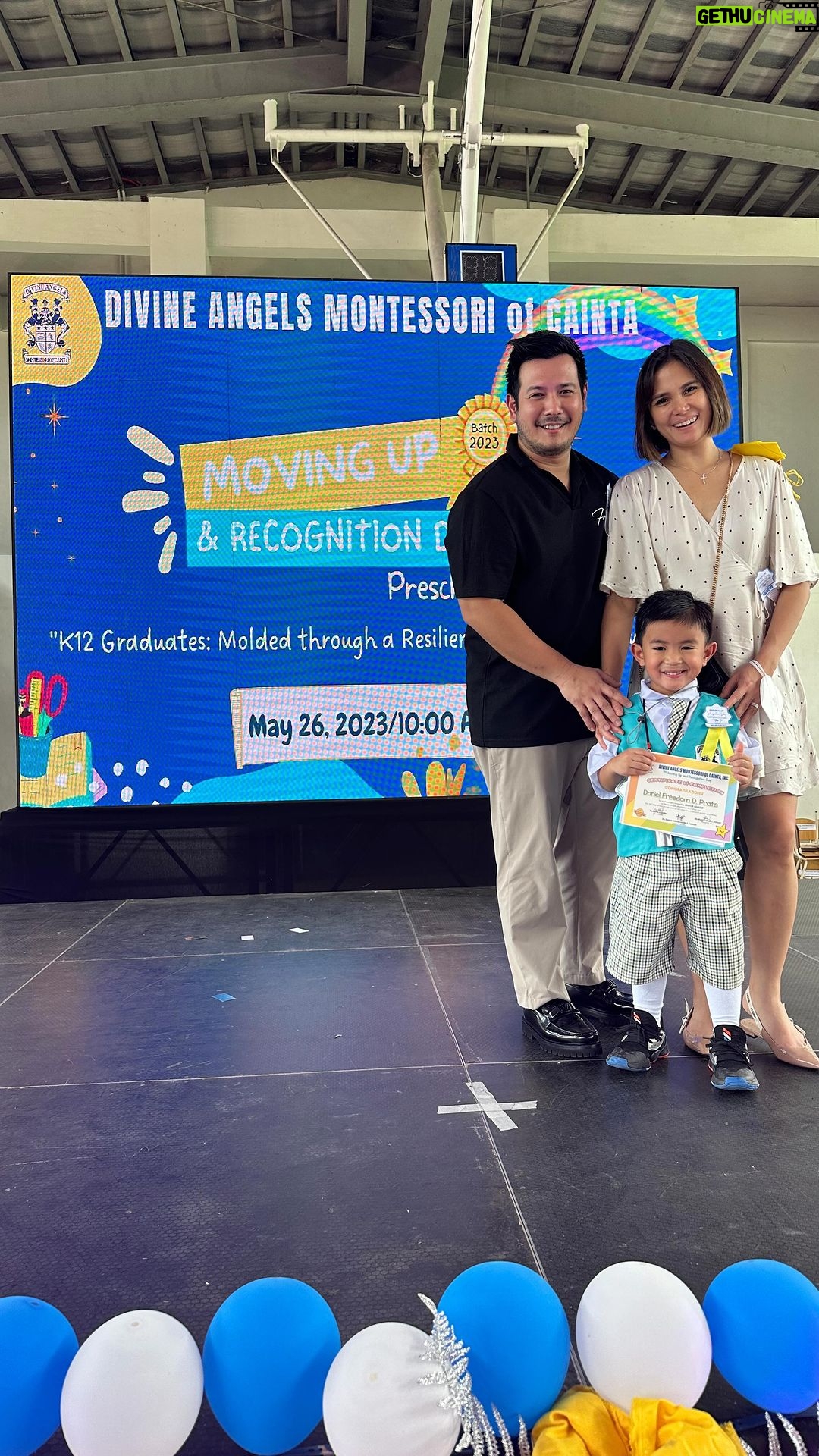 Isabel Oli Instagram - MOVING UP for my @freedomprats today. I am incredibly proud of him, but it’s impossible not to experience mixed emotions🥹 Oh, how quickly the days pass🤩 #PrattyTV #MovingUp #LivsDiary @divineangelsmontessori #DivineAngelsMontessori Divine Angels Montessori of Cainta, Inc.