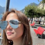 Isabel Oli Instagram - Oh Lugano, you have stolen my heart🤩 #Lugano #TravelWithThePratties Lugano Lake, Switzerland
