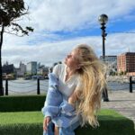 Isabella Tena Instagram - why is she smiling tho? Liverpool City Sighteeing Tour Bus