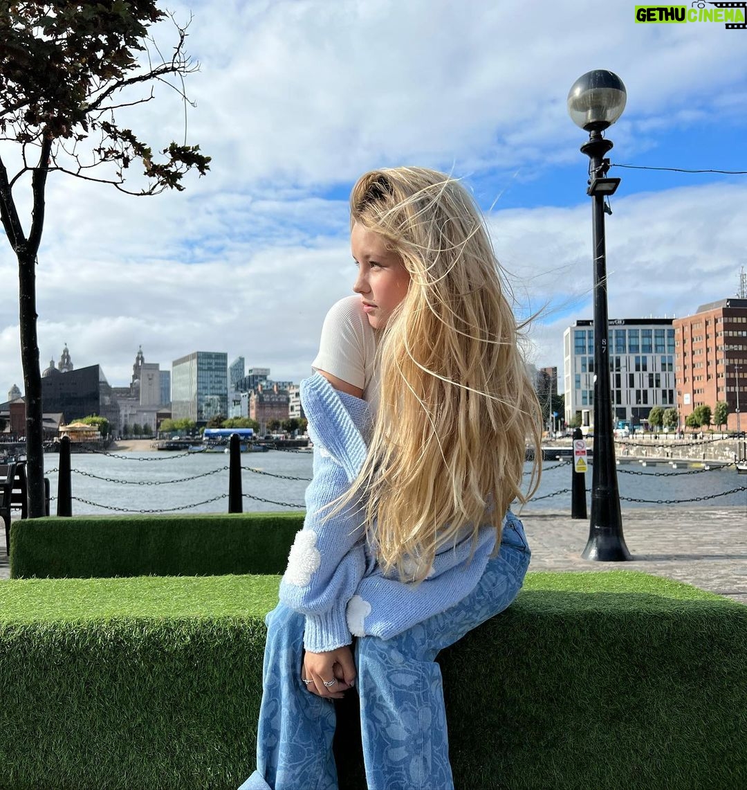 Isabella Tena Instagram - why is she smiling tho? Liverpool City Sighteeing Tour Bus