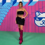 Isidora Vives Instagram - MIAW🕷️ hair & makeup: @labellehairsaloon Look negro @mariandreegaitan Botas @griselda_sanchezj Aretes: @iconique.jewels
