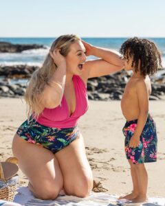 Iskra Lawrence Instagram - Happy Mother’s Day to all my UK mamas (when do you celebrated Mother’s Day and which country are you from?💕 I’ll cherish this unretouched @cupshe campaign and the fact I got to have pieces for my son and hubby that I can’t wait to all wear and match on our next soon vacay😍 there’s up to 40% right now off @cupshe and each piece in my collection is already affordable (under $45) and if you use use my code ISKRAGIFT you get an extra 20% off site wide (even on top of sale) plus yo get my limited edition silk scarf -link to shop in my bio 👌   . .  #swimwear #midsizemodel #midsizeswim #cupshe #resortwear #beachoutfit #beach #summer #springfashion #momstyle #springbreak #springstyle #midsizestyle #midsizefashion Los Angeles, California