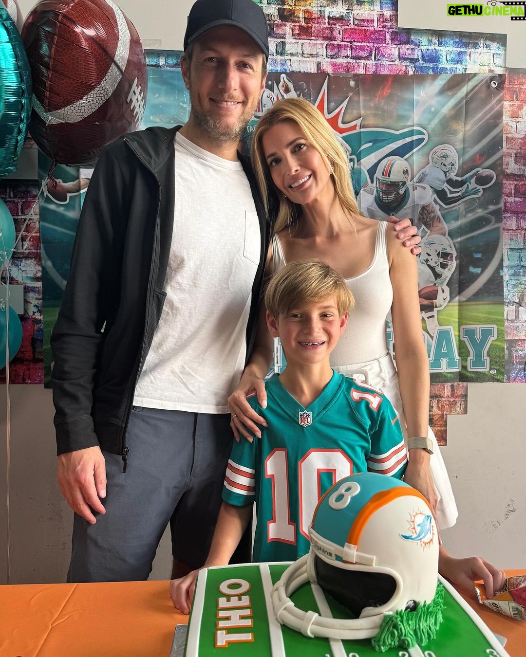 Ivanka Trump Instagram - 🎉🎈Happy 8th Birthday, Theo! 🎈🎉 Your curiosity knows no bounds—from football to parkour, jujitsu, guitar, piano, Hebrew, Rubik’s cubes, Chinese, puzzles, and poker, just to name a few. Every day, you amaze us with your relentless pursuit of learning, exploring, and mastering new skills. Your enthusiasm and joy in every adventure are truly inspiring. With so much Kavanah in your heart, you approach every task with intention and passion, reflecting the depth of your spirit. Here’s to celebrating the incredible, kind, and endlessly curious young man you are blossoming into. Keep chasing your dreams, Theo, and never stop exploring. The world is yours to discover, one adventure at a time 🌟⚽🎸🥋🏈 🎶🏄♂️🧸🃏🌼