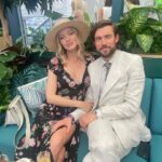 Jack Whitehall Instagram - Had a great time yesterday on my one day off watching tennis at Wimbledon. And also quite a lot of the cricket on my phone too. As well as waiting for the Declan Rice medical. I’m a really fun guy to hang out with. @roxyhorner ❤️