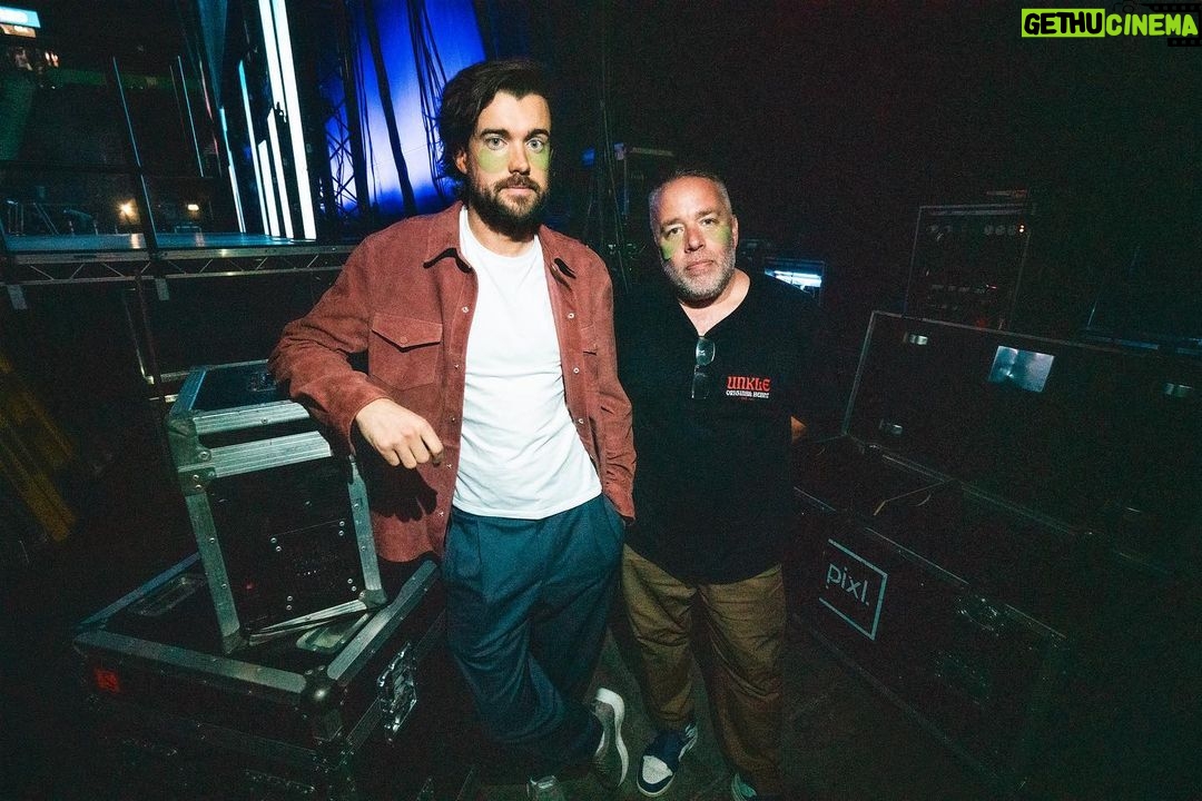 Jack Whitehall Instagram - 13 shows in 13 days. First leg of the arena tour has been a blast. Doing anything I can in these photos to not let it show on my haggard face. Liverpool tonight. Then a rest (well a premier in LA and a show in Vegas 😯🤯)