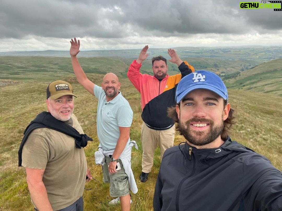 Jack Whitehall Instagram - So nice to get out and blow some cobwebs off in the Lake District with these daft bastads. At one point I thought you where going to have to leave @johndodkin behind on the side of the hill.