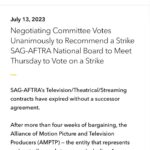 Jamie Chung Instagram - I personally haven’t been receiving SAG AFTRA email updates, so to all my fellow union members check your inbox or go to the SAG AFTRA website and get yourself updated on what’s happening. Press conference today at noon. #unionstrong “If a strike is called, members will withhold their labor and not perform ANY SERVICES for struck companies. SAG-AFTRA members will then engage in collective actions such as picketing to put pressure on the AMPTP.”